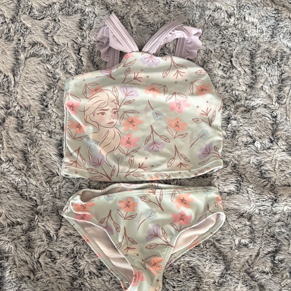 Disney Pastel Floral Kids Bikini